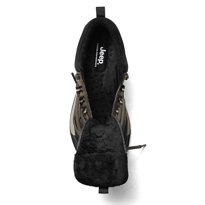 Jeep Top Grain Cow Leather Hiking Shoes Men’s