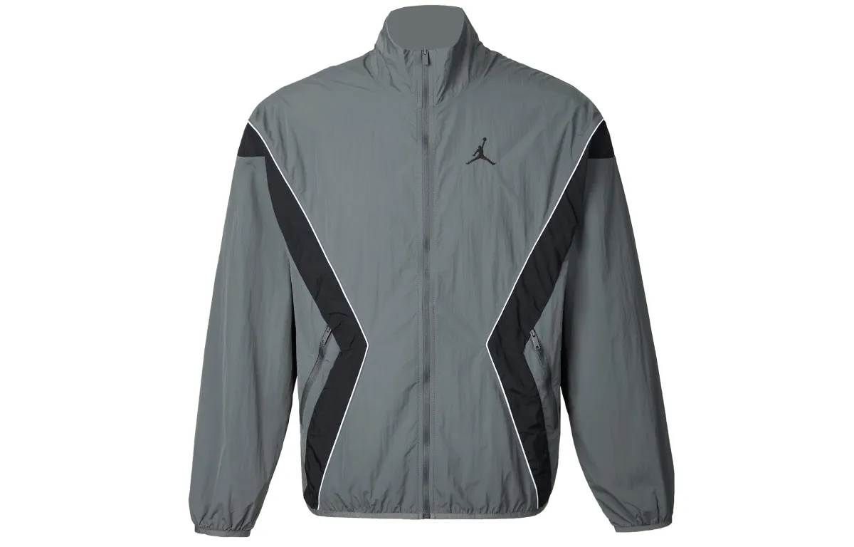 Jordan Jackets Men's Taupe Stand Collar Moderate Other