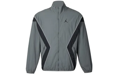 Jordan Jackets Men's Taupe Stand Collar Moderate Other