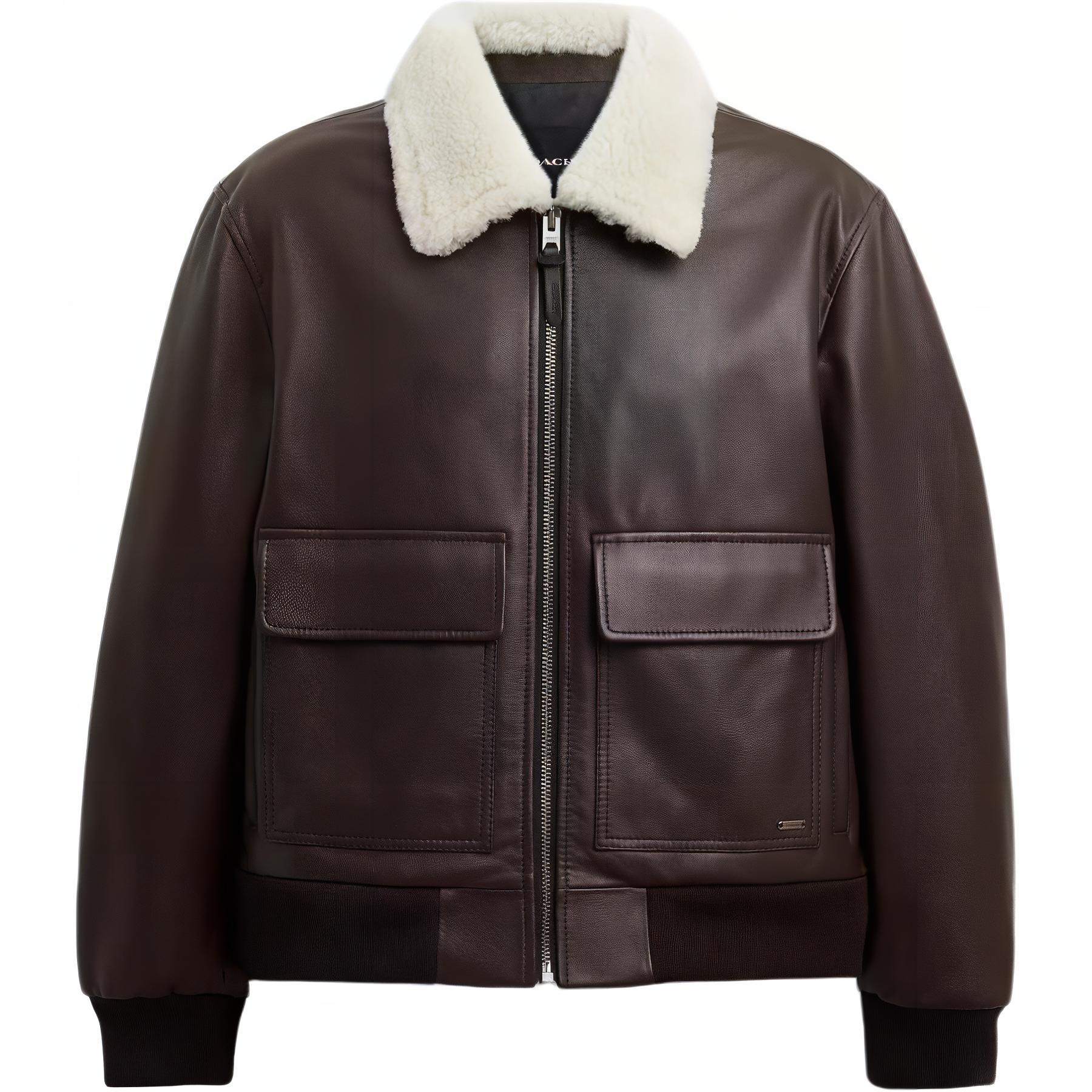 Мужская куртка COACH Flight Jacket (коричневая)