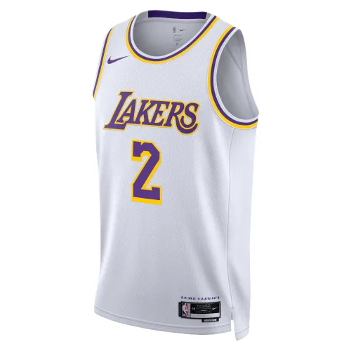 Nike NBA Los Angeles Lakers Jared Vanderbilt No. 2 breathable moisture-wicking round neck pullover basketball vest, same style for men and women