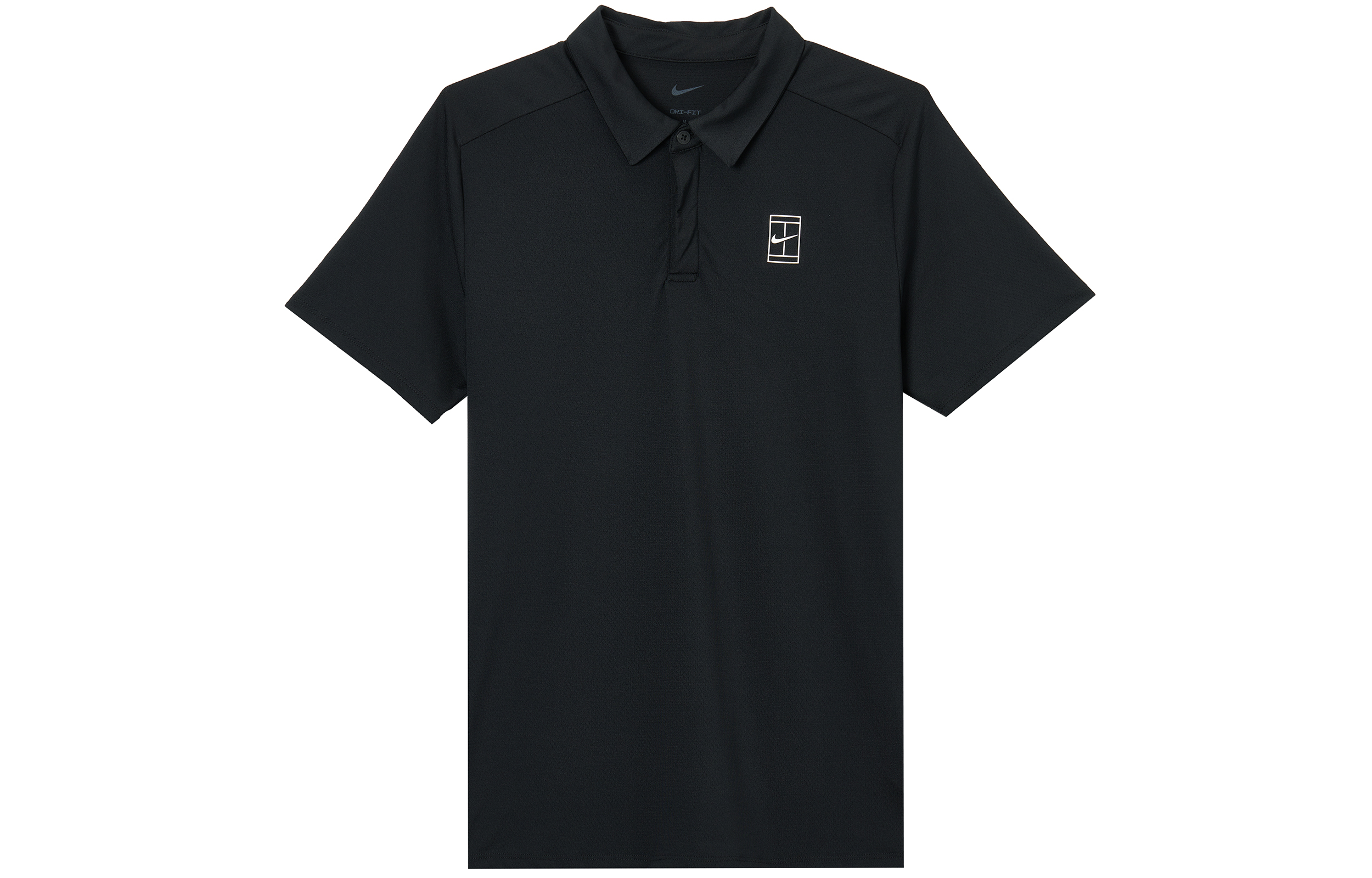 Мужская футболка Nike Court Advantage Dri-Fit (черно-белая)