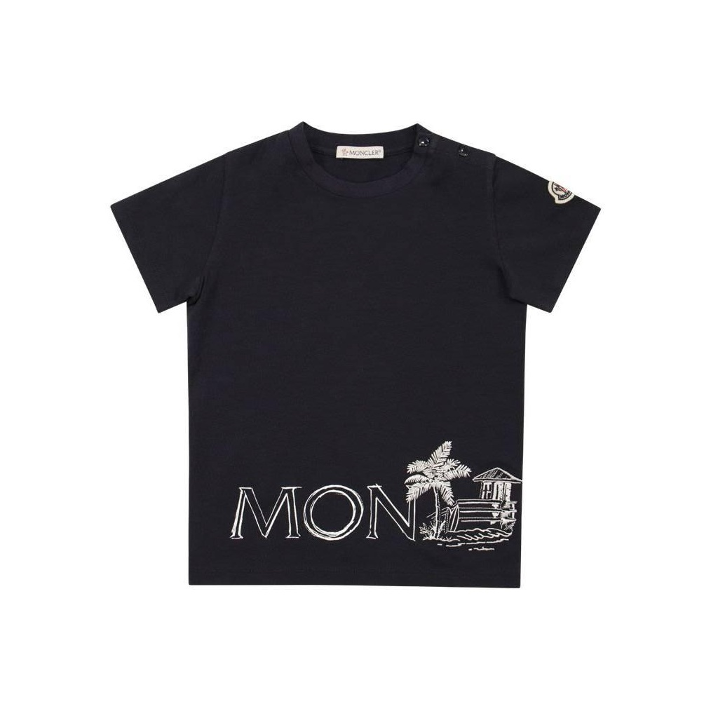 Мужская футболка Moncler (синяя)