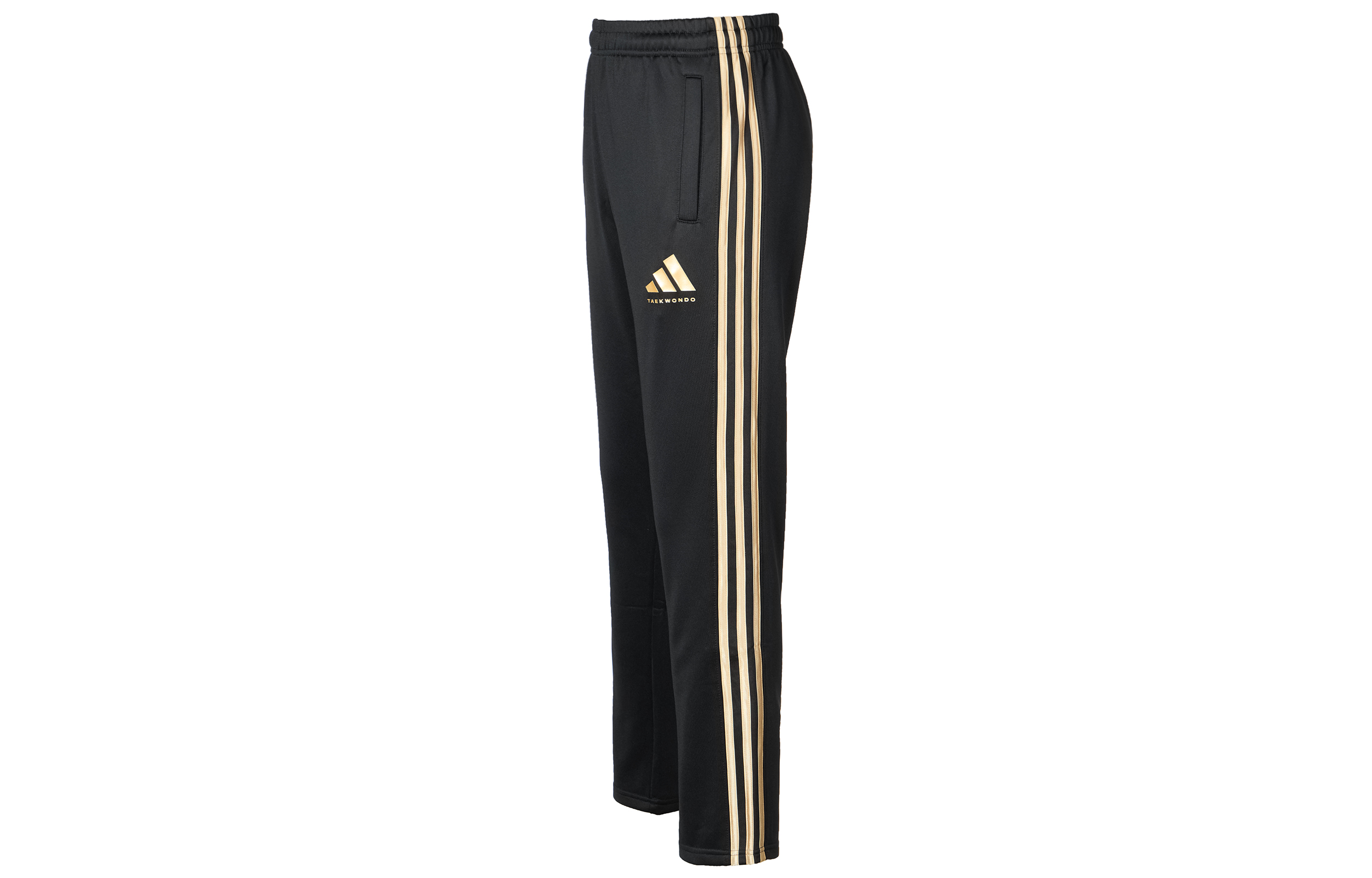 Штаны adidas TAEKWONDO (черно-золотые)