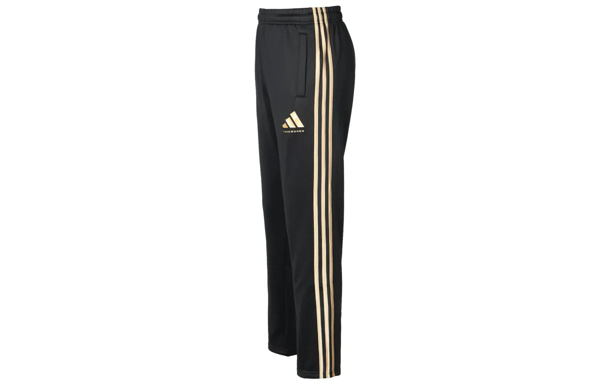 Adidas Taekwondo Casual Pants Unisex Black Gold