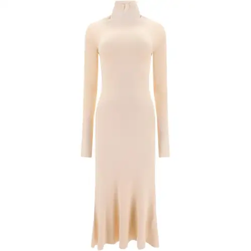 Balenciaga Roll Neck Knitted Dress