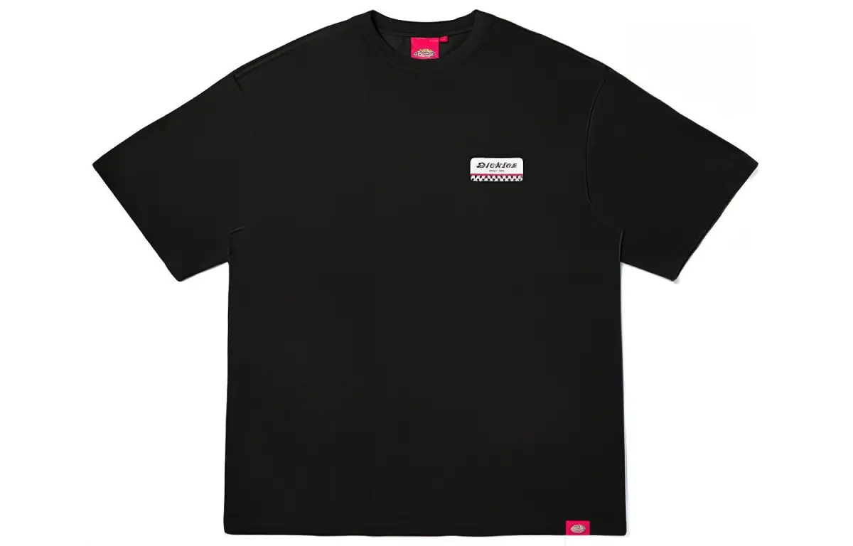 Dickies T Shirts Unisex Black Crew Neck Moderate Straight Fit