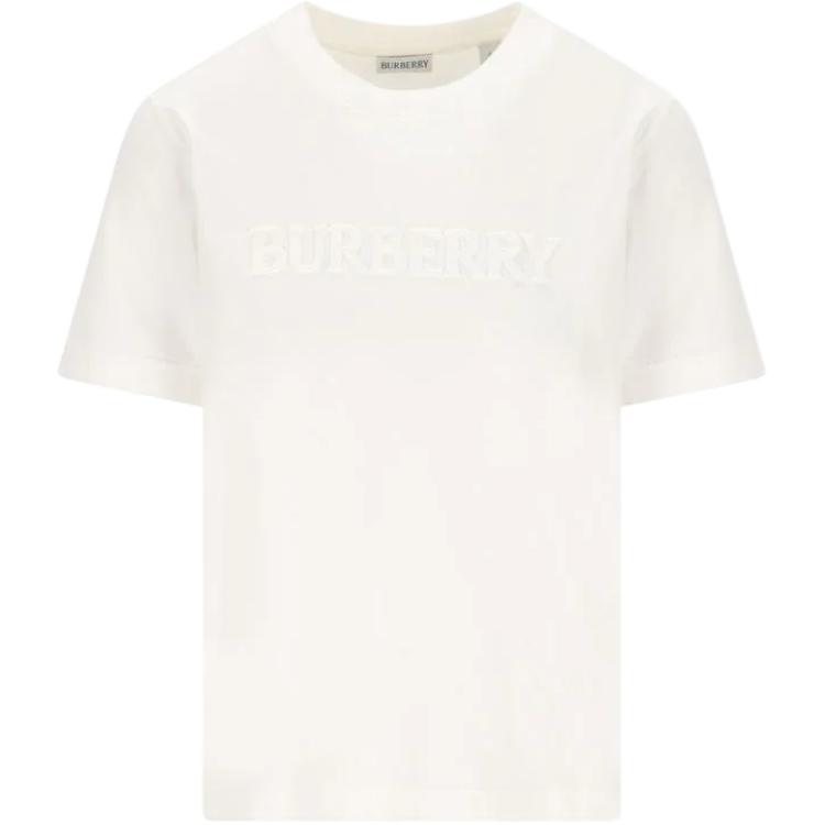 Женская футболка Burberry SS26 (белая)