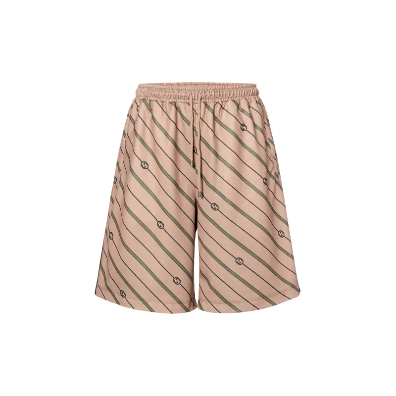 GUCCI Twill Gg Stripe Shorts