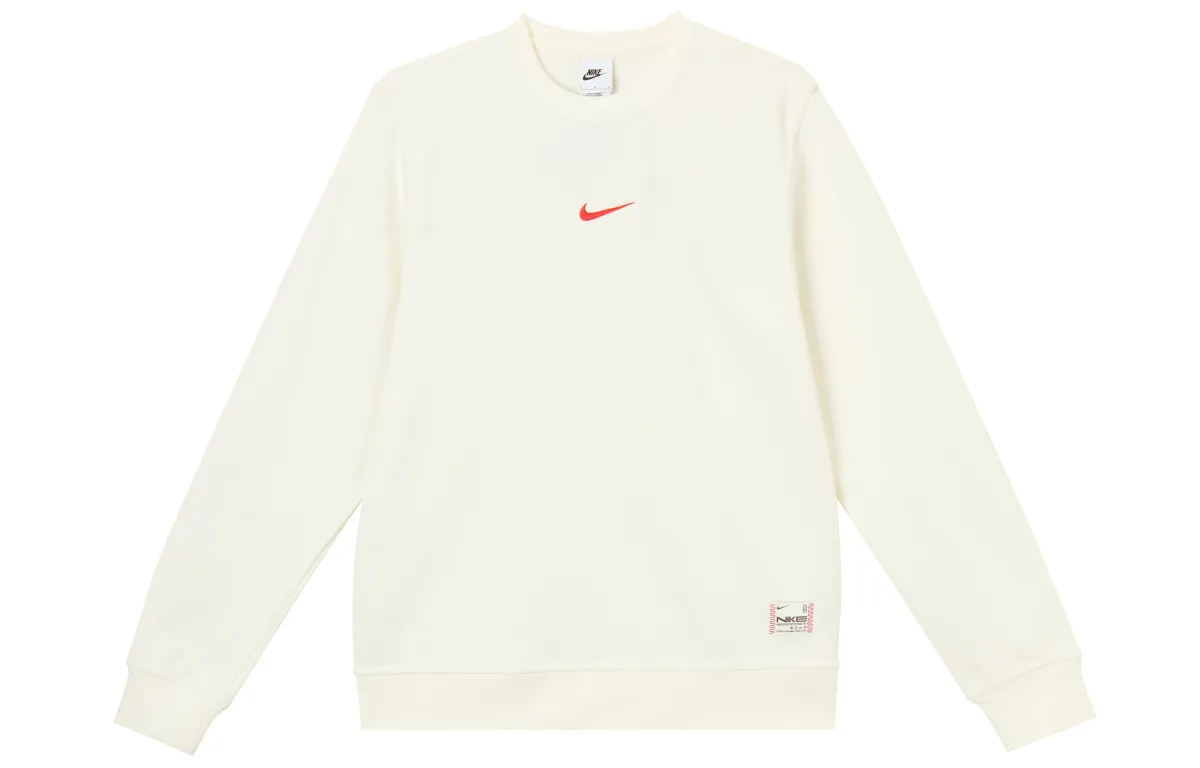 Nike Sweatshirts Men's White Crew Neck Moderate