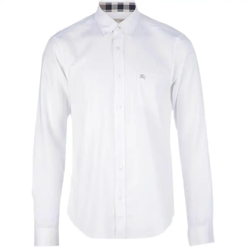 Burberry Shirts Men's White Pointed Collar Moderate Other