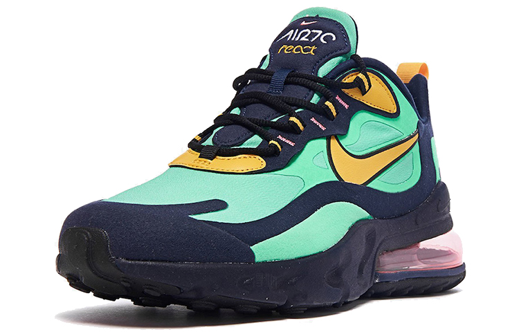 Мужские кроссовки Nike Air Max 270 (черно-зеленые) — фото 2
