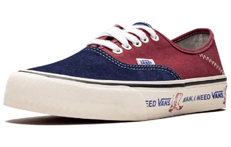 Кеды Vans Authentic (коричнево-синий) — Коричневый / синий — фото 2