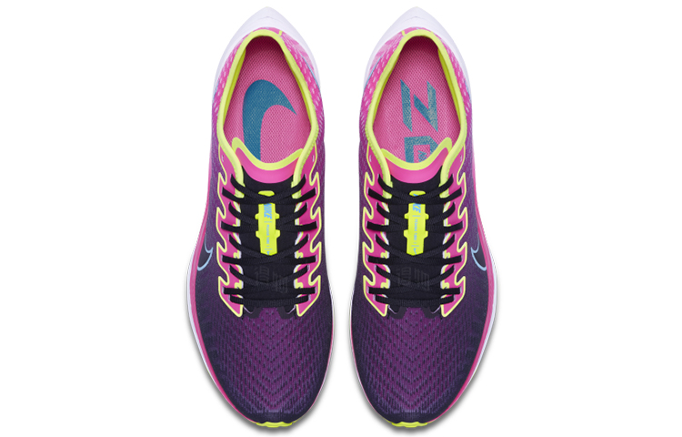 Кроссовки Nike Pegasus Turbo 2 (черно-фиолетовые) — Чёрный / жёлтый / фиолетовый — фото 4