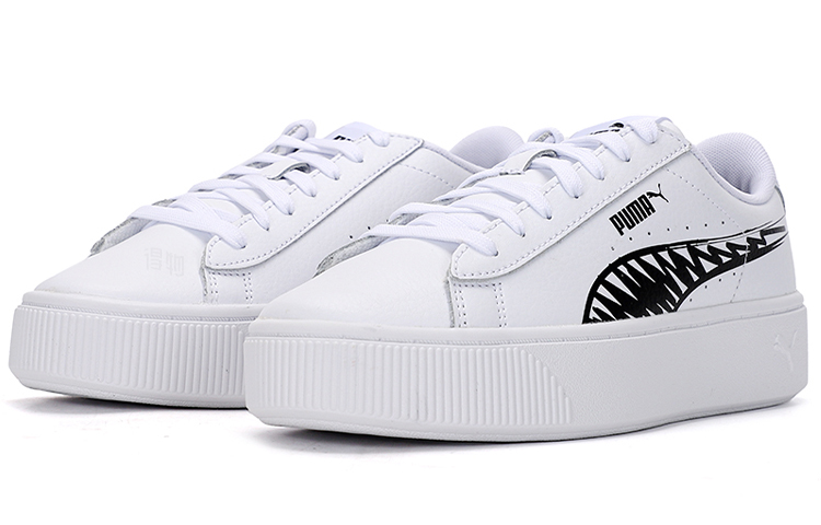 Женские кеды PUMA Stacked L Sketch (бело-черные) — фото 3