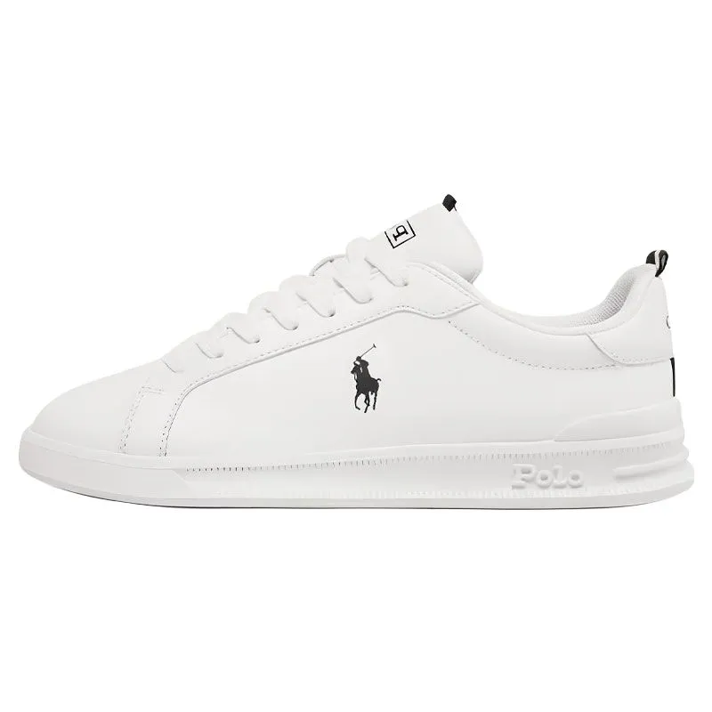 Polo Ralph Lauren Leather Low top Skateboard Shoes Men's White