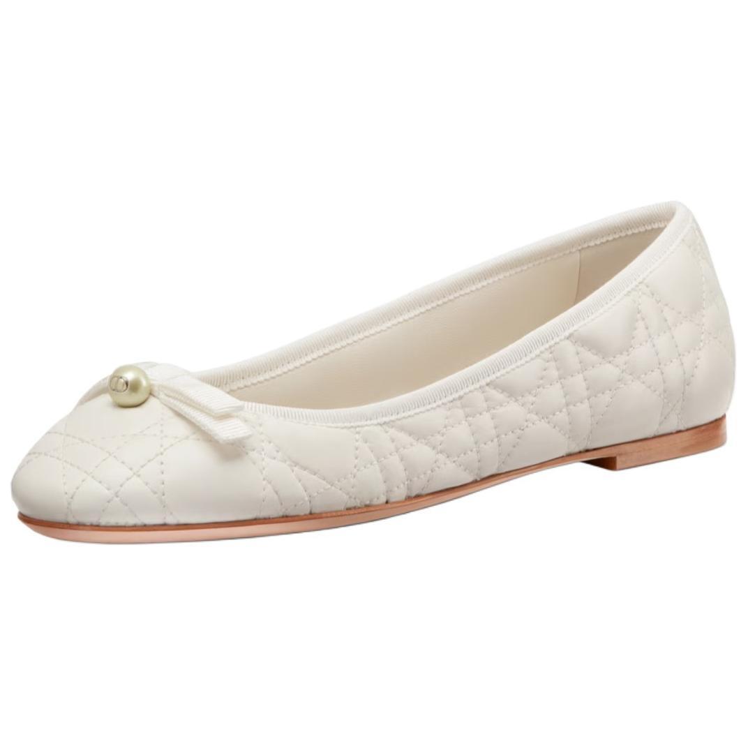 Женские лоферы Dior Leather Loafers (белые) — фото 4