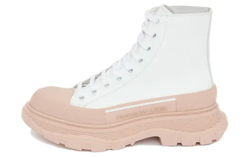 Alexander McQueen Tread Slick Boot 'White Pink' Women's