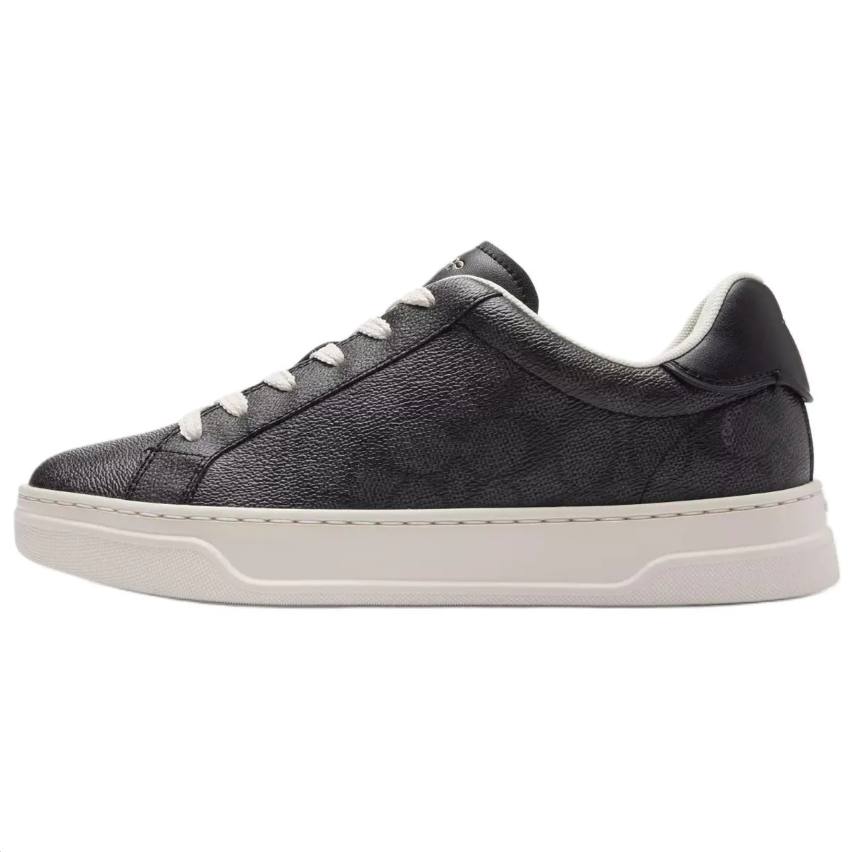 COACH High Line Leather Low top Skateboard Shoes Women's Black