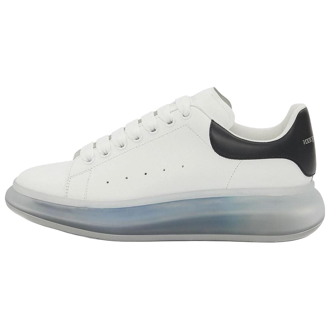 Мужские кеды Alexander McQueen Oversized Sneaker (бело-черные)
