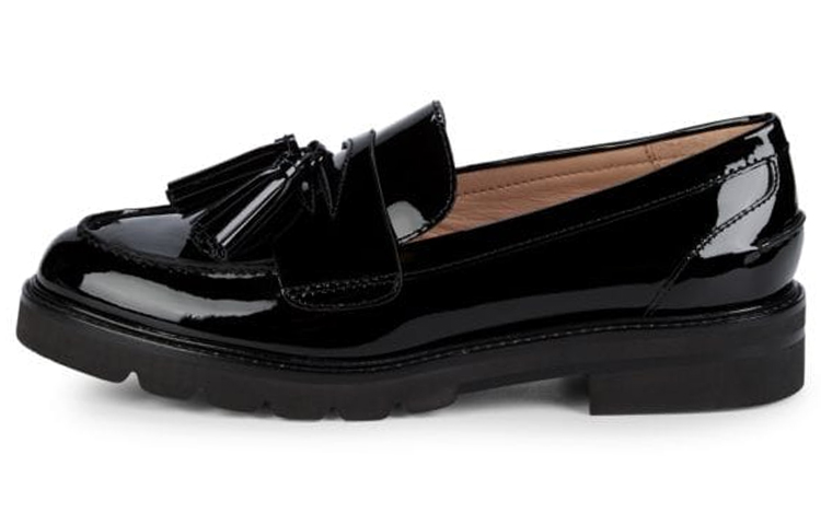 Stuart Weitzman/SW Adrina Patent Leather Loafers Women's Black