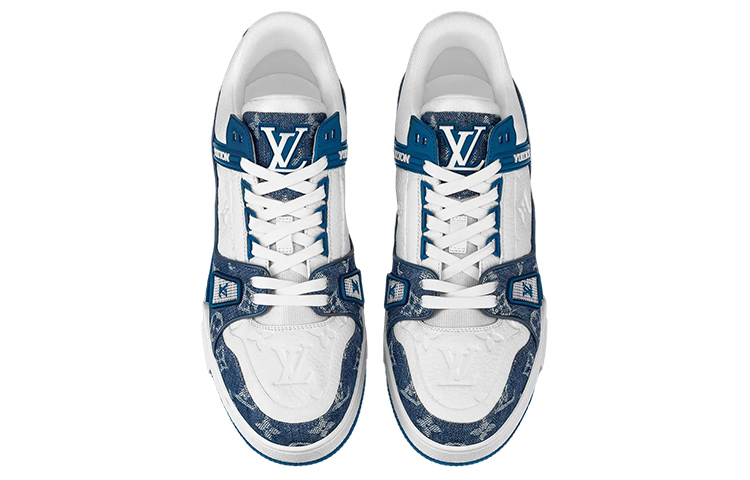 Кеды Louis Vuitton Trainer (сине-белый) — фото 3