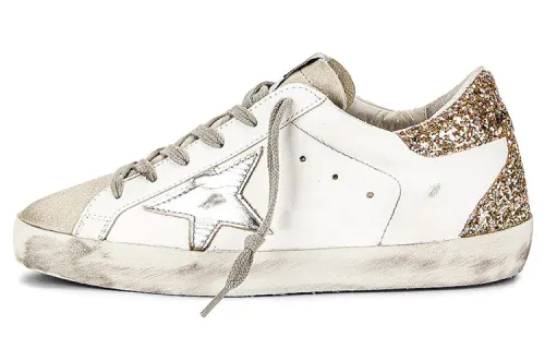 Golden Goose Super Star Low top Stylish Skateboarding Shoes Women's White