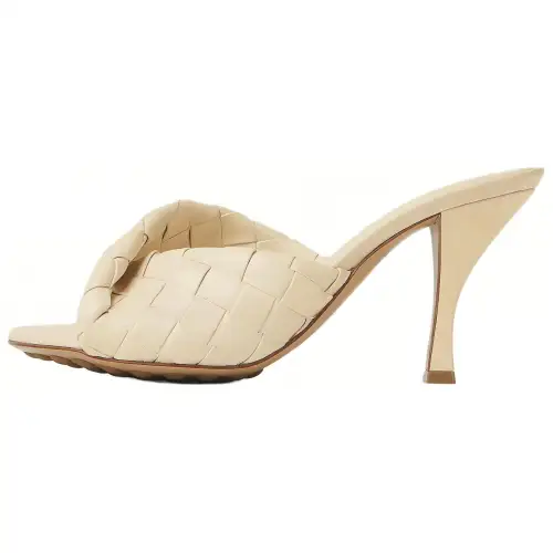 Bottega Veneta Blink Slide Slippers 8cm Women's White
