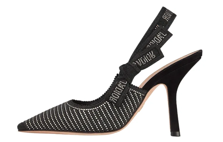 DIOR J'Adior Slim Heel High Heels 10cm Women's Black