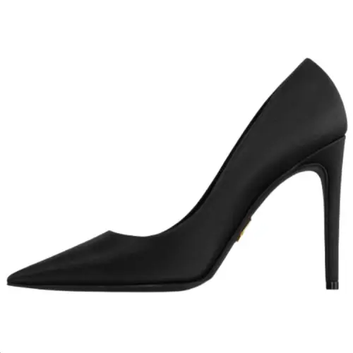 LOUIS VUITTON GALA Slim Heel High Heels 10.5cm Women's Black
