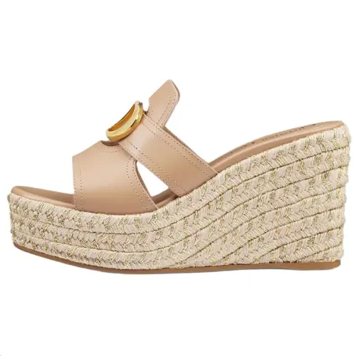 DIOR 30 Montaigne Slide Slippers 9.5cm Women's Beige