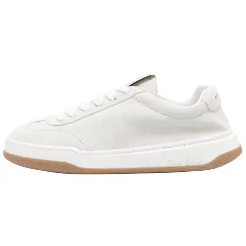 MIU MIU Suede Low top Skateboard Shoes Women's Ivory
