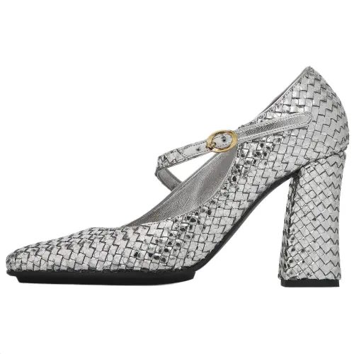Bottega Veneta Step Square Toe Pumps