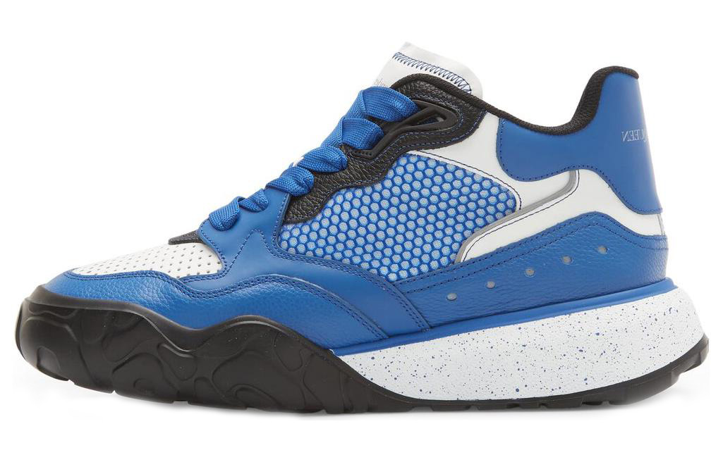 Мужские кроссовки Alexander McQueen Court Trainer (синие)