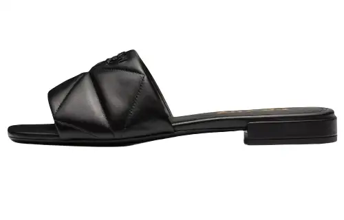 PRADA Triangle Quilted Sandals