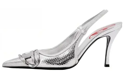 DIESEL D-Venus 80mm Leather Slingback Pumps