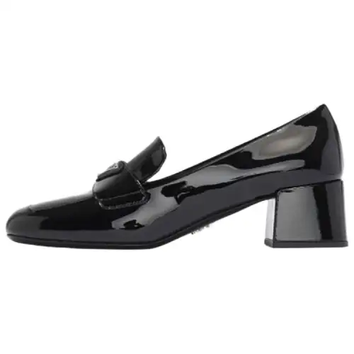 PRADA Chunky Heel High Heels 4.5cm Women's Black