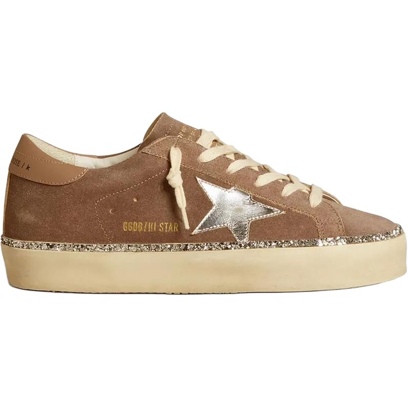 Женские кеды Golden Goose Hi Star (коричневые) — фото 2
