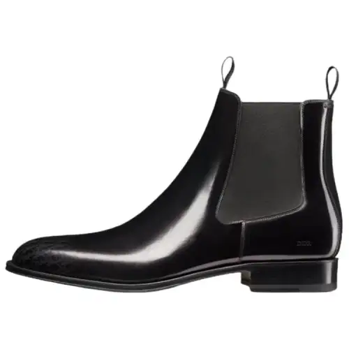 DIOR Timeless Ankle Length Chelsea Boots Men's Black