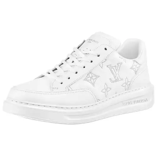 LOUIS VUITTON Beverly Hills Sneakers 'White With Outline Monogram'