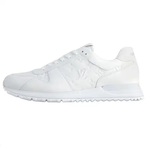 LOUIS VUITTON Run Away Cow Leather Low top Casual Shoes Men's White