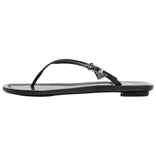 PRADA No Special Function Flip Flops Women's Black