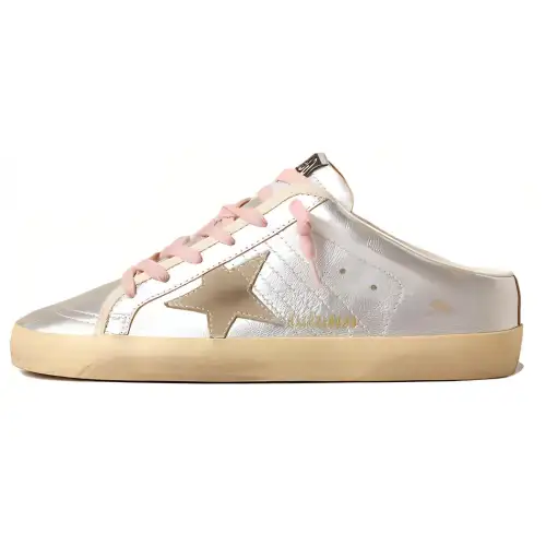Golden Goose Super Star Sabot Closed Toe Slippers Women's Silver