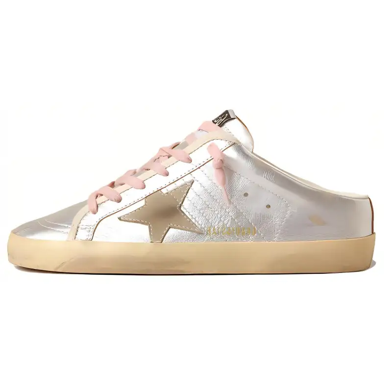 Golden Goose Super Star Sabot Closed Toe Slippers Women's Silver