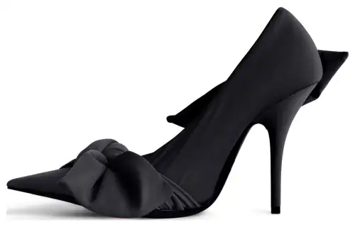 Balenciaga Knife Fabric Slim Heel High Heels 11cm Women's Black