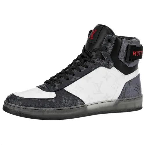 Louis Vuitton Rivoli Sneaker Boot 'Monogram - White Ice Dark Grey'