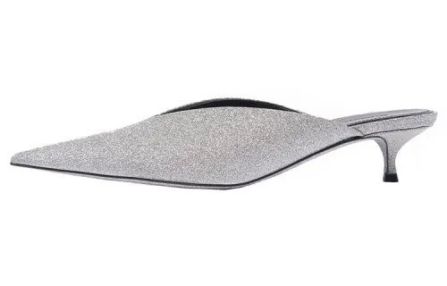 Balenciaga Knife Sandals Silver Women's