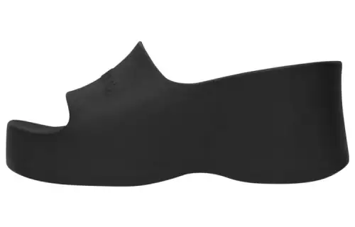 Balenciaga Wmns Chunky Wedge Slide 'Black Rubber' Women's