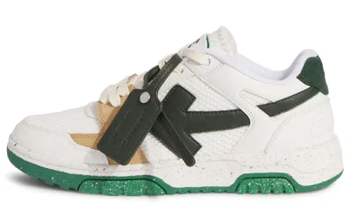 OFF WHITE Out Of Office Low Slim White Green