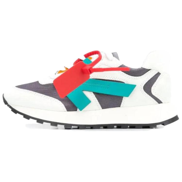 Женские кроссовки OFF-WHITE Runner (бело-синие)